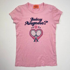 authentic juicy couture y2k vintage 2000s graphic tee paris hilton mcbling